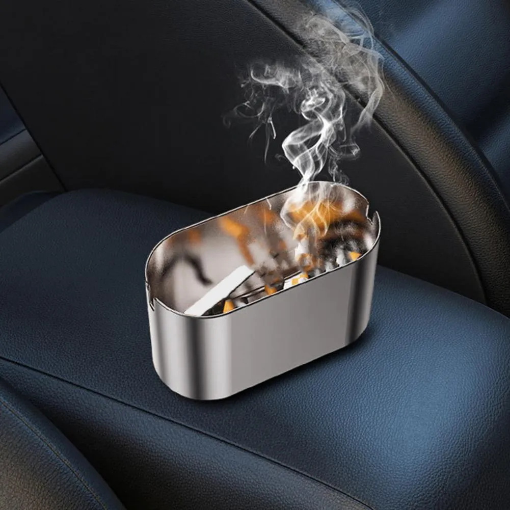 Windproof Car Ashtray With Blue LED Light