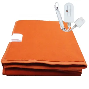 Winter Care Entirely Made in India A-One Single Medium Bed Electric Blanket Saffron (115 x 150 cm)