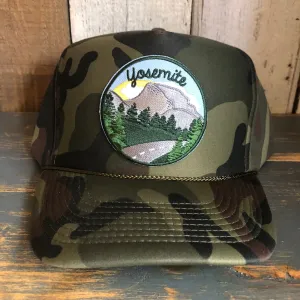 YOSEMITE NATIONAL PARK Camo Winter All Foam Cap Hat - Full Forest Camouflage